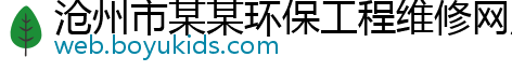 沧州市某某环保工程维修网点